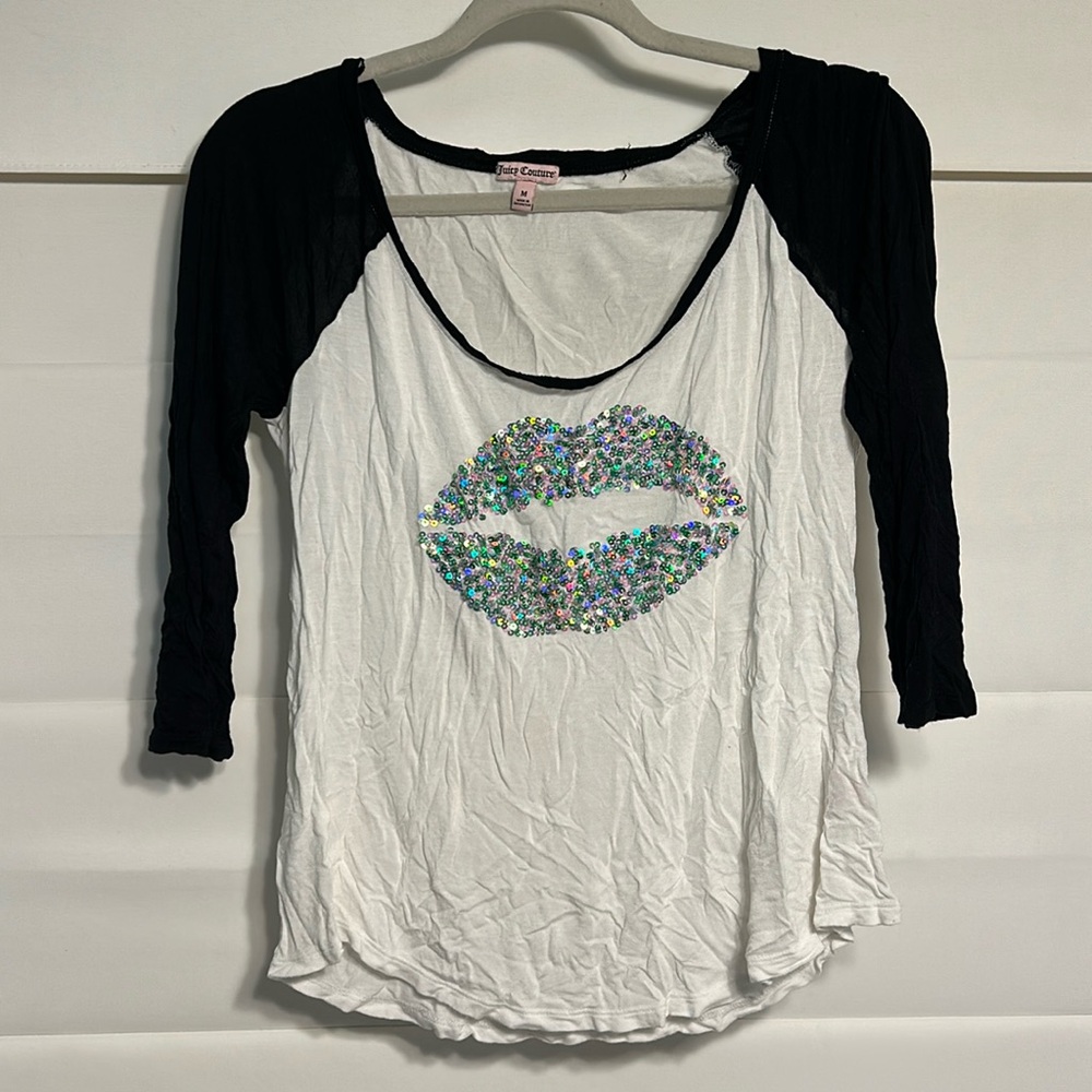 Juicy Couture lip 👄 sequin shirt